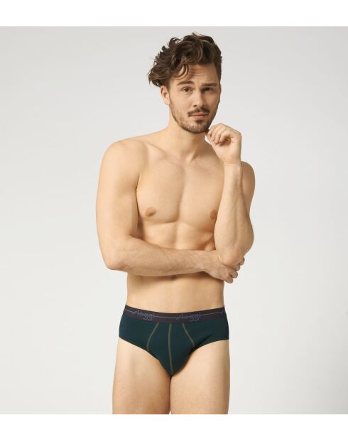 Set di 3 slip Start Midi verde/nero/blu