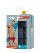 Set di 3 slip Start Midi verde/nero/blu