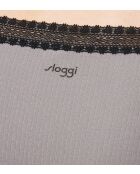 Set de 2 tangas Go Ribbed gris/negro