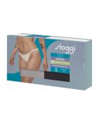 Set de 2 tangas Go Ribbed gris/negro
