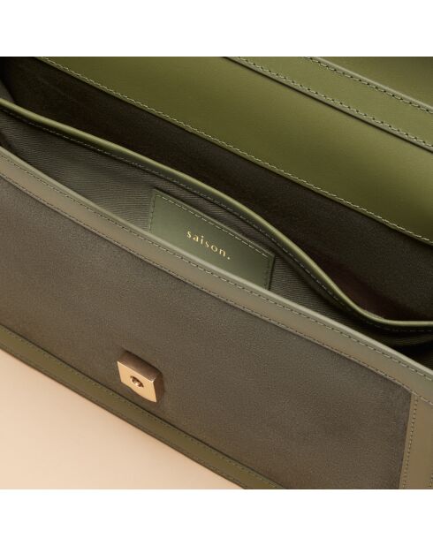 Helene Clay Schultertasche aus Leder - 254 x 154 x 55 mm