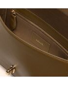 Sac à main Sibel en cuir sepia - 22x12x5,5 cm