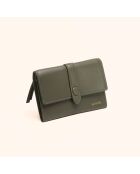 Olga Brieftasche aus Graphitleder - 13x8x1 cm