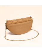 Sac banane Mado en cuir camel - 33x18x8,7 cm