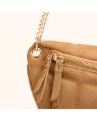 Sac banane Mado en cuir camel - 33x18x8,7 cm