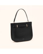 Sac à main Pilar en cuir noir - 28,5x23,5x6 cm