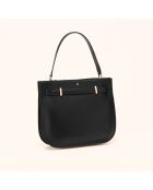 Sac à main Pilar en cuir noir - 28,5x23,5x6 cm