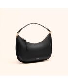 Ingrid schwarze Lederhandtasche - 31,5x16,6x8 cm