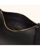Ingrid schwarze Lederhandtasche - 31,5x16,6x8 cm