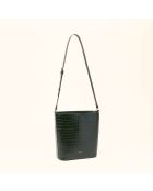 Borsa a secchiello Luz forest in pelle - 25x22x10 cm