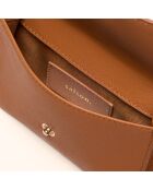 Portafoglio Olga in pelle di pecan - 13x8x1 cm
