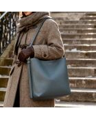 Sac seau Diane en cuir neptune - 26,2x25,7x12 cm