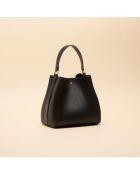 Sac à main Ada en cuir noir - 21,4x20,9x13 cm