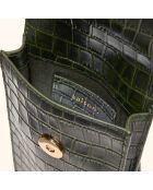 Pochette smartphone Chloé en cuir forêt - 19,6x10x2,1 cm