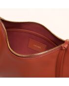 Sac à main Ingrid en cuir brique - 31,5x16,6x8 cm