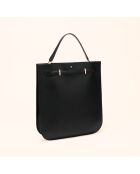Sac à main Julia en cuir noir - 37,5x34,4x9 cm