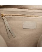 Soazig Tragetasche aus grauem Leder - 42,2x27,8x16 cm