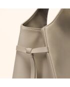 Soazig Tragetasche aus grauem Leder - 42,2x27,8x16 cm
