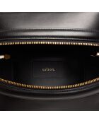 Bolso Maëlle de piel negra - 19,5x11,5x7,4 cm