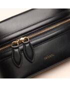 Bolso Maëlle de piel negra - 19,5x11,5x7,4 cm