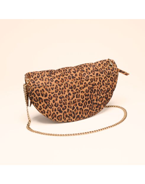 Sac banane Mado en cuir léopard - 33x18x8,7 cm