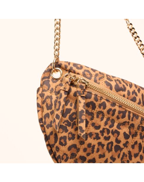 Sac banane Mado en cuir léopard - 33x18x8,7 cm
