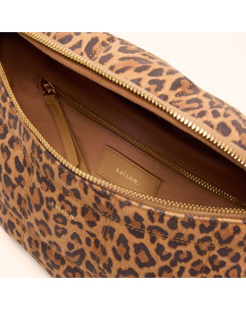 Sac banane Mado en cuir léopard - 33x18x8,7 cm