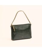 Sac bandoulière Emma en cuir forêt - 21,7x15x4,3 cm