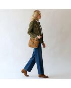 Sac seau Ninon en cuir camel - 25,2x20,4x13,3 cm