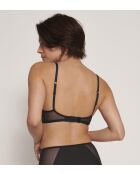 Schwarzer Pu-Push-Up-BH aus weichem Adapt