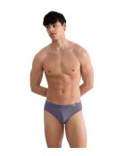 Set van 2 Go Natural grijs/marineblauwe slips
