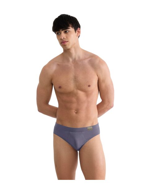 Lot de 2 slips Go Natural gris/marine