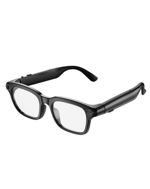 Occhiali intelligenti multifunzione Vision edition - montatura nera opaca/lenti trasparenti