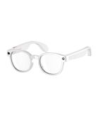 Futura Edition Multifunktions-Smart-Brille — weißer, matter Rahmen, klare Gläser