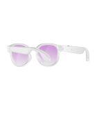 Futura Edition Multifunktions-Smart-Brille — weißer, matter Rahmen, klare Gläser