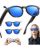 Futura Edition Multifunktions-Smart-Brille — schwarzer matter Rahmen/blaue Gläser