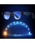 Futura Edition Multifunktions-Smart-Brille — schwarzer matter Rahmen/blaue Gläser
