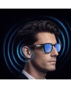 Futura Edition Multifunktions-Smart-Brille — schwarzer matter Rahmen/blaue Gläser