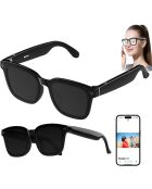 Lunettes intelligentes multifonctions édition Icare - monture mat noir/verres graphites