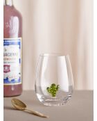 4 Verres à boire Misa clair - D.9 x H.12 cm