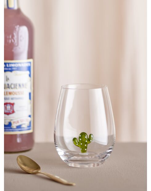 4 Verres à boire Misa clair - D.9 x H.12 cm