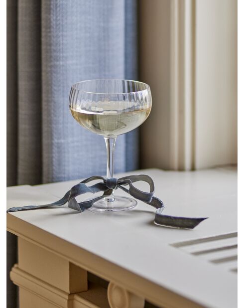 6 Coupes de champagne Astrid clair - D.11 x H.15,5 cm