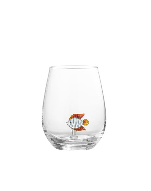 4 Verres à boire Misa clair - D.9 x H.12 cm