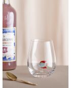4 Verres à boire Misa clair - D.9 x H.12 cm