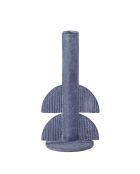 Portacandele blu Bess - L.11 x H.22 x l.9,5 cm