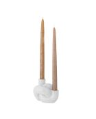 Portavelas blanco Haydn - L.12,1 x H.10 x L.10,5 cm