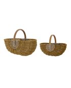 Vibber Naturkorb - L.40 x L.26 x H.26 x H.29/L50 x L.32 x H.37 cm