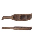 Plateau Thorun brun - L.40 x H.2,5 x l.9 cm