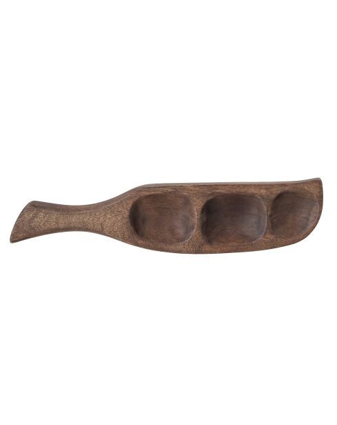Plateau Thorun brun - L.40 x H.2,5 x l.9 cm