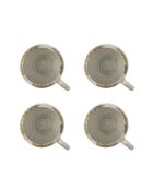 Lot de 4 Tasse Jade nature - D.9,5 x H.8,5 cm